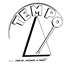 TEMPO ... NEVER MISSES A BEAT! logo