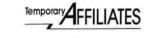 TEMPORARY AFFILIATES logo