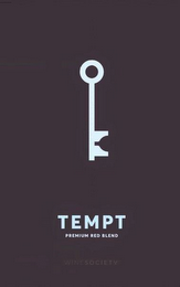 TEMPT PREMIUM RED BLEND WINE SOCIETY logo
