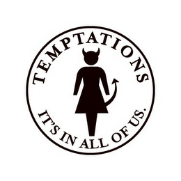 TEMPTATIONS IT'S IN ALL OF US. logo