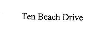 TEN BEACH DRIVE logo