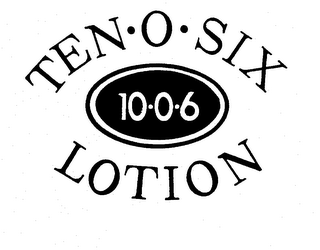 TEN-O-SIX 10-0-6 LOTION logo