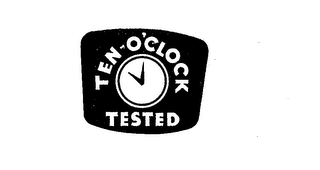 TEN-O'CLOCK TESTED logo