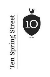 TEN SPRING STREET 10 BRAND logo