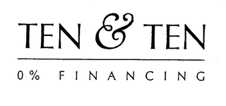TEN & TEN 0% FINANCING logo