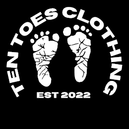 TEN TOES CLOTHING EST 2022 logo