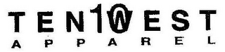 TEN WEST APPAREL 10 logo