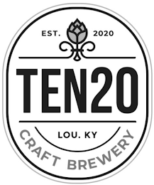 TEN20 EST. 2020 LOU. KY CRAFT BREWERY logo