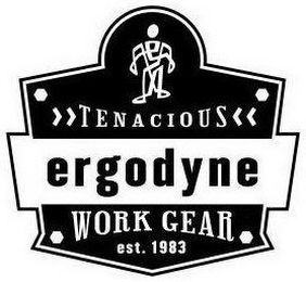 TENACIOUS ERGODYNE WORK GEAR EST. 1983 logo