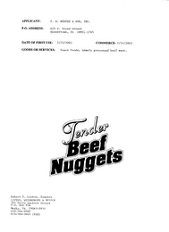 TENDER BEEF NUGGETS logo