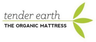 TENDER EARTH THE ORGANIC MATTRESS logo