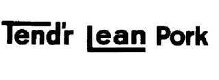 TEND'R LEAN PORK logo