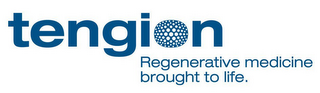 TENGION REGENERATIVE MEDICINE BROUGHT TO LIFE. logo