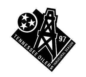 TENNESSEE OILERS INAUGURAL SEASON 97 logo