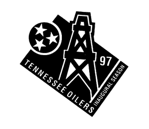 TENNESSEE OILERS INAUGURAL SEASON 97 logo