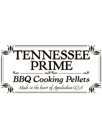 TENNESSEE PRIME BBQ COOKING PELLETS MADE IN THE HEART OF APPALACHIAN USA logo