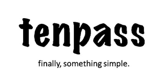 TENPASS FINALLY, SOMETHING SIMPLE. logo