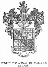 TENUTE CISA ASINARI DEI MARCHESI DI GRESY CRESCIT IN ADVERSIS VIRTUS logo