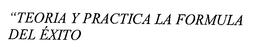 "TEORIA Y PRACTICA LA FORMULA DEL ÉXITO" logo