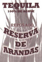 TEQUILA 100% DE AGAVE REPOSADO RESERVA DE ARANDAS logo
