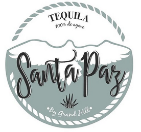 TEQUILA 100% DE AGAVE SANTA PAZ BY GRAND HILL logo