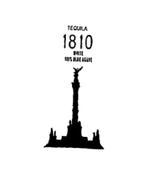 TEQUILA 1810 WHITE 100% BLUE AGAVE logo