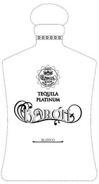 TEQUILA BARÓN 100% PURO AGAVE PLATINUM BLANCO logo
