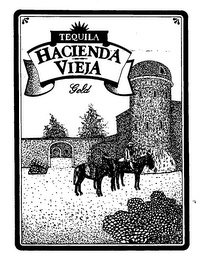 TEQUILA HACIENDA VIEJA GOLD logo