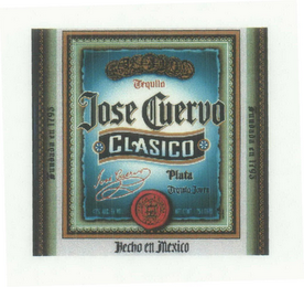 TEQUILA JOSE CUERVO CLASICO PLATA TEQUILA JOVEN HECHO EN MEXICO 40% ALC. BY VOL., NET. CONT. 1.75 LITERS, FUNDANDA EN 1795, FABRICA LA ROJENA logo