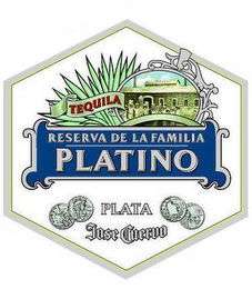 TEQUILA RESERVA DE LA FAMILIA PLATINO PLATA JOSE CUERVO logo