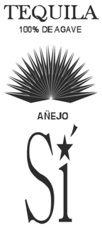 TEQUILA SI 100% DE AGAVE AÑEJO logo