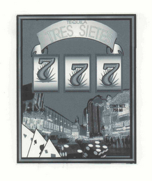 TEQUILA TRES SIETES 777 logo