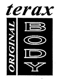 TERAX ORIGINAL BODY logo
