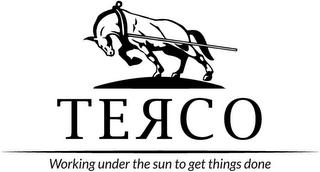 TERCO WORKING UNDER THE SUN TO GET THINGS DONE logo