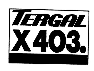 TERGAL X403. logo