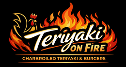 TERIYAKI ON FIRE CHARBROILED TERIYAKI & BURGERS logo