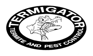 TERMIGATOR TERMITE AND PEST CONTROL logo