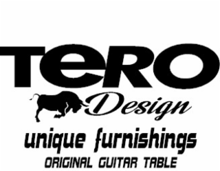 TERO DESIGN UNIQUE FURNISHINGS ORIGINAL GUITAR TABLE logo