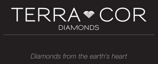 TERRA COR DIAMONDS DIAMONDS FROM THE EARTH'S HEART logo