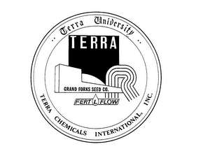 TERRA UNIVERSITY TERRA CHEMICALS INTERNATIONAL, INC. GRAND FORKS SEED CO. FERTLFLOW logo