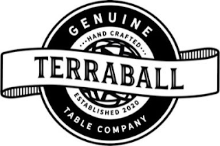 TERRABALL GENUINE HANDCRAFTED ESTABLISHED 2020 TABLE COMPANY logo