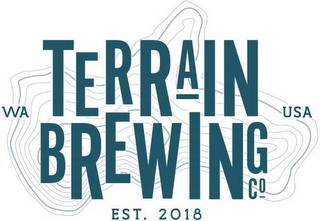 TERRAIN BREWING CO WA USA EST. 2018 logo