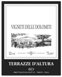 TERRAZZE D'ALTURA VIGNETI DELLE DOLOMITI IMBOTTIGLIATO DA CAVIT S.C. - TRENTO - ITALIA logo