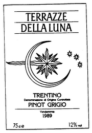 TERRAZZE DELLA LUNA TRENTINO DENOMINAZIONE DI ORIGINE CONTROLLATA 1989 logo