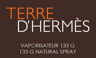 TERRE D'HERMÈS VAPORISATEUR 133 G 133 G NATURAL SPRAY logo