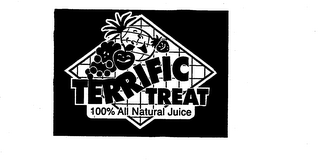 TERRIFIC TREAT 100% ALL NATURAL JUICE logo
