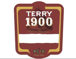 TERRY 1900 BRANDY DE JEREZ SOLERA RESERVA · DESDE 1865 · logo