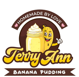 TERRY ANN BANANA PUDDING HOMEMADE BY LOVE logo