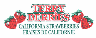 TERRY BERRIES CALIFORNIA STRAWBERRIES FRAISES DE CALIFORNIE logo