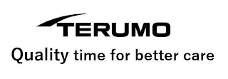 TERUMO QUALITY TIME FOR BETTER CARE logo